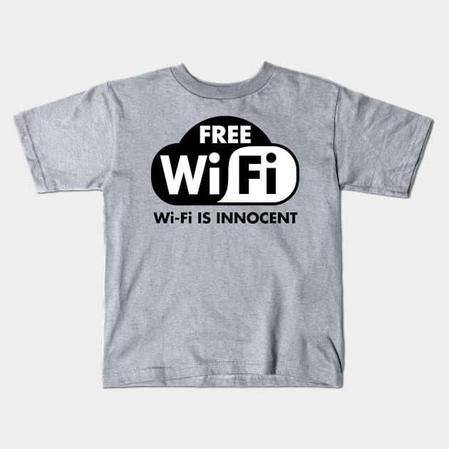 Free Wi-Fi Kids T-Shirt by JadeTees